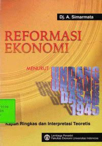 Image of Reformasi Ekonomi menurut Undang-undang dasar 1945